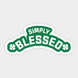 Simply Blessed Sticker